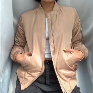 tan bomber jacket